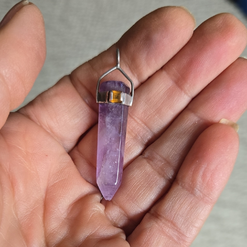 Amethyst Crystal Pendant